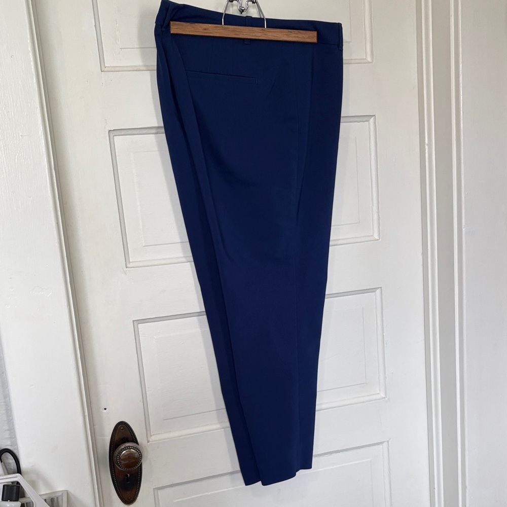 White House Black Market Royal Blue Cropped Dress Pants Sz 14 - Picture 6 of 6